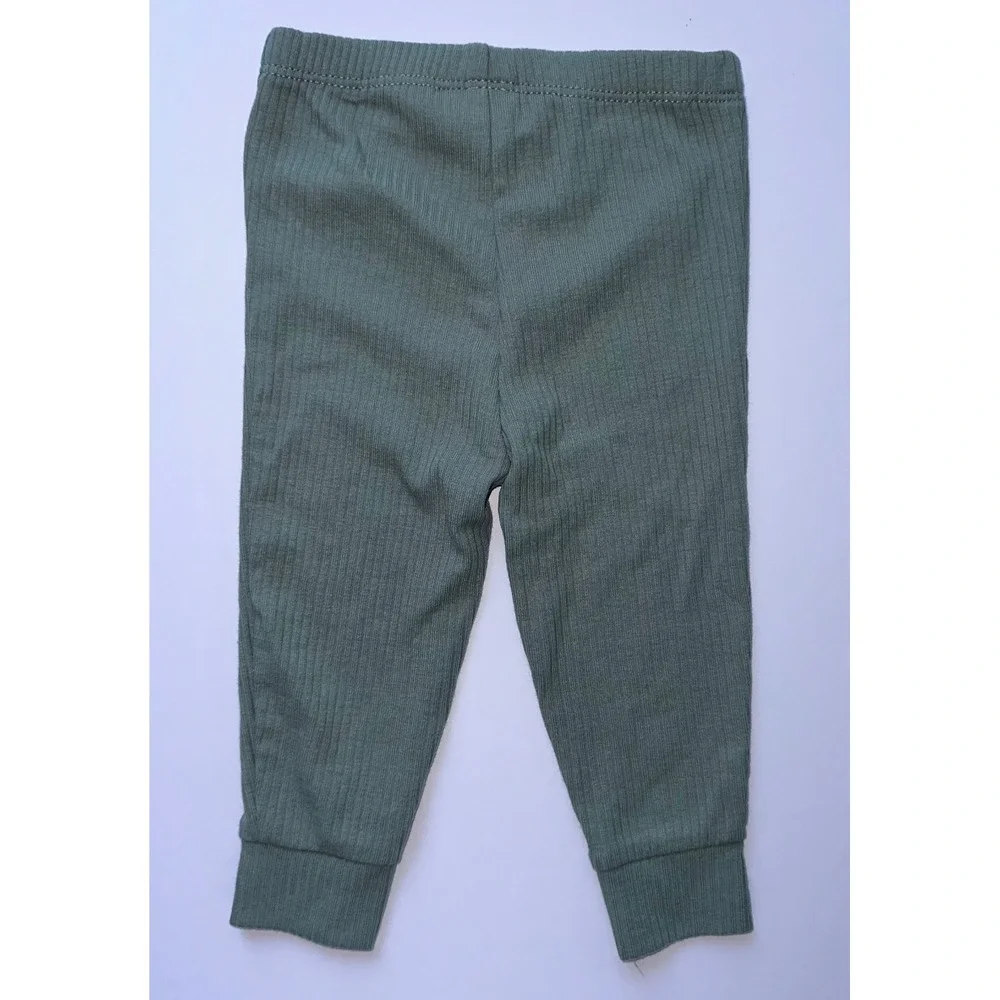Carter's Baby Sage Green Ribbed 2 Pc Hat & Pant Set Size‎ 9mo